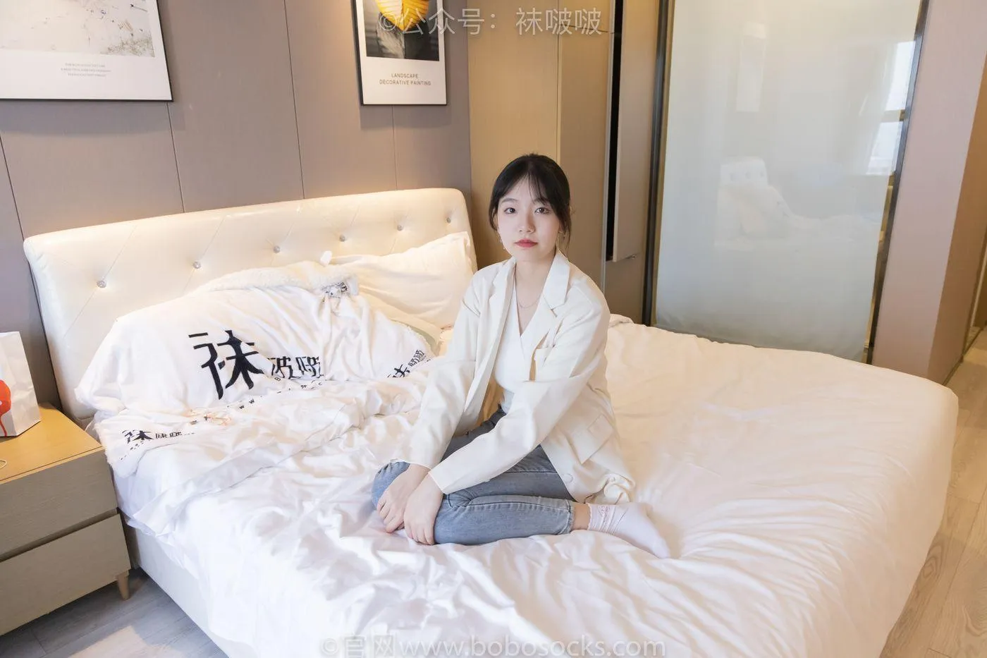 [BoBoSocks袜啵啵]NO.050 小甜豆-高跟长靴、白棉袜 [175P]插图6